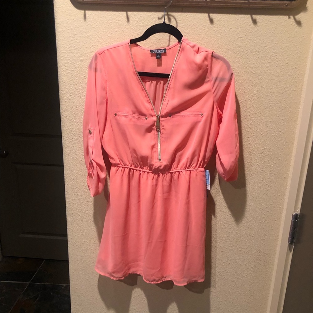 Coral summer dress